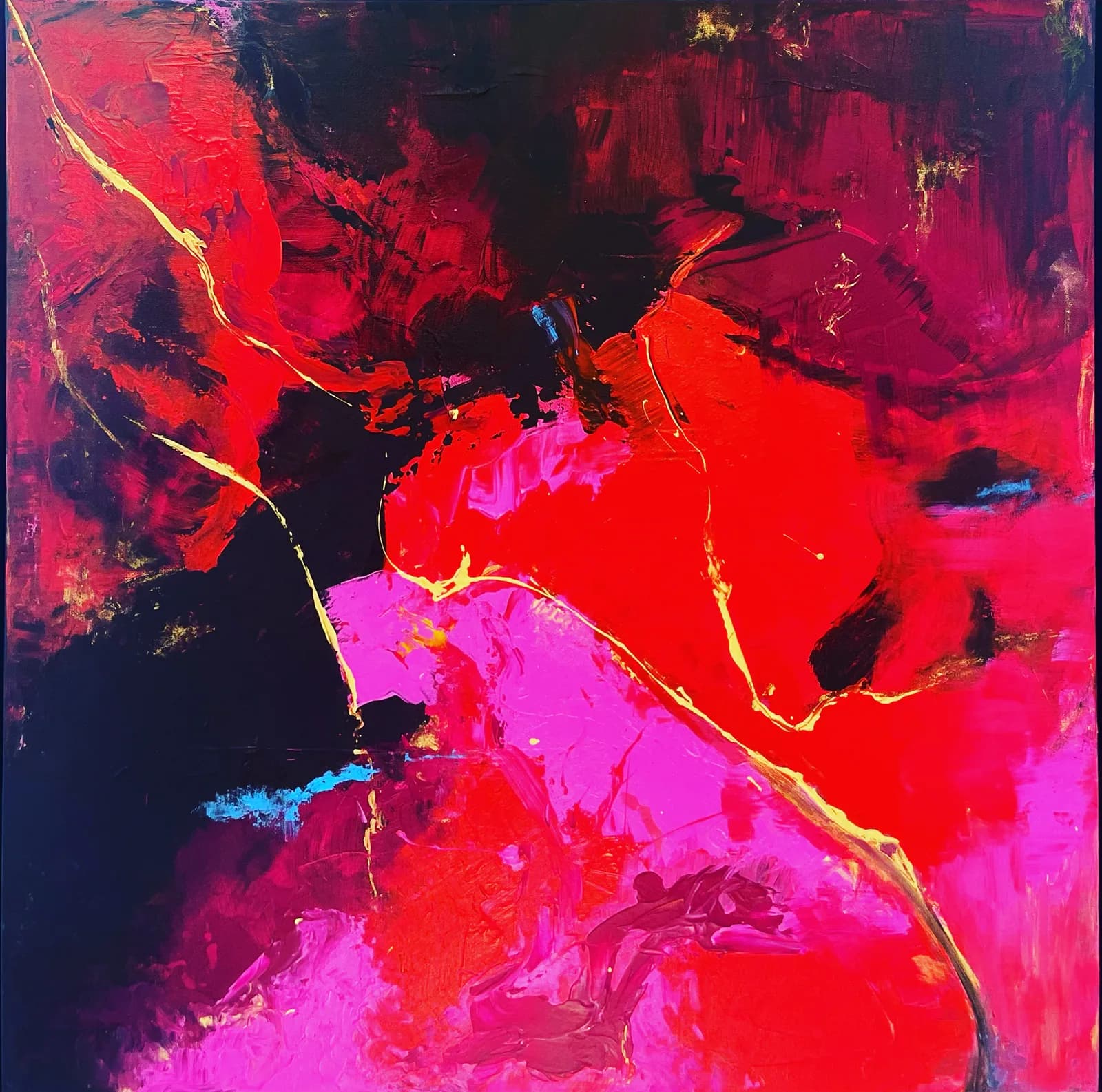 Beauty Broken acrylic on canvas by Adderly Grant-Lord