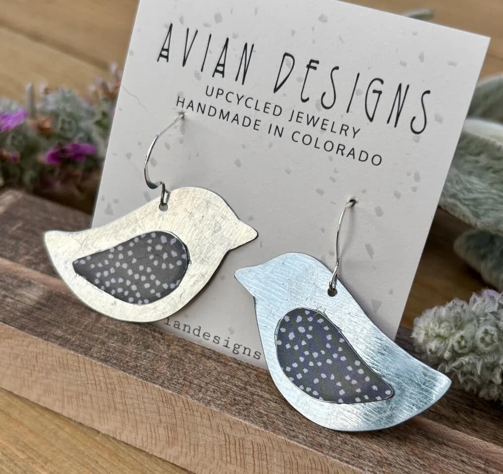 Silver birds by Amy Gates - Avian Designs