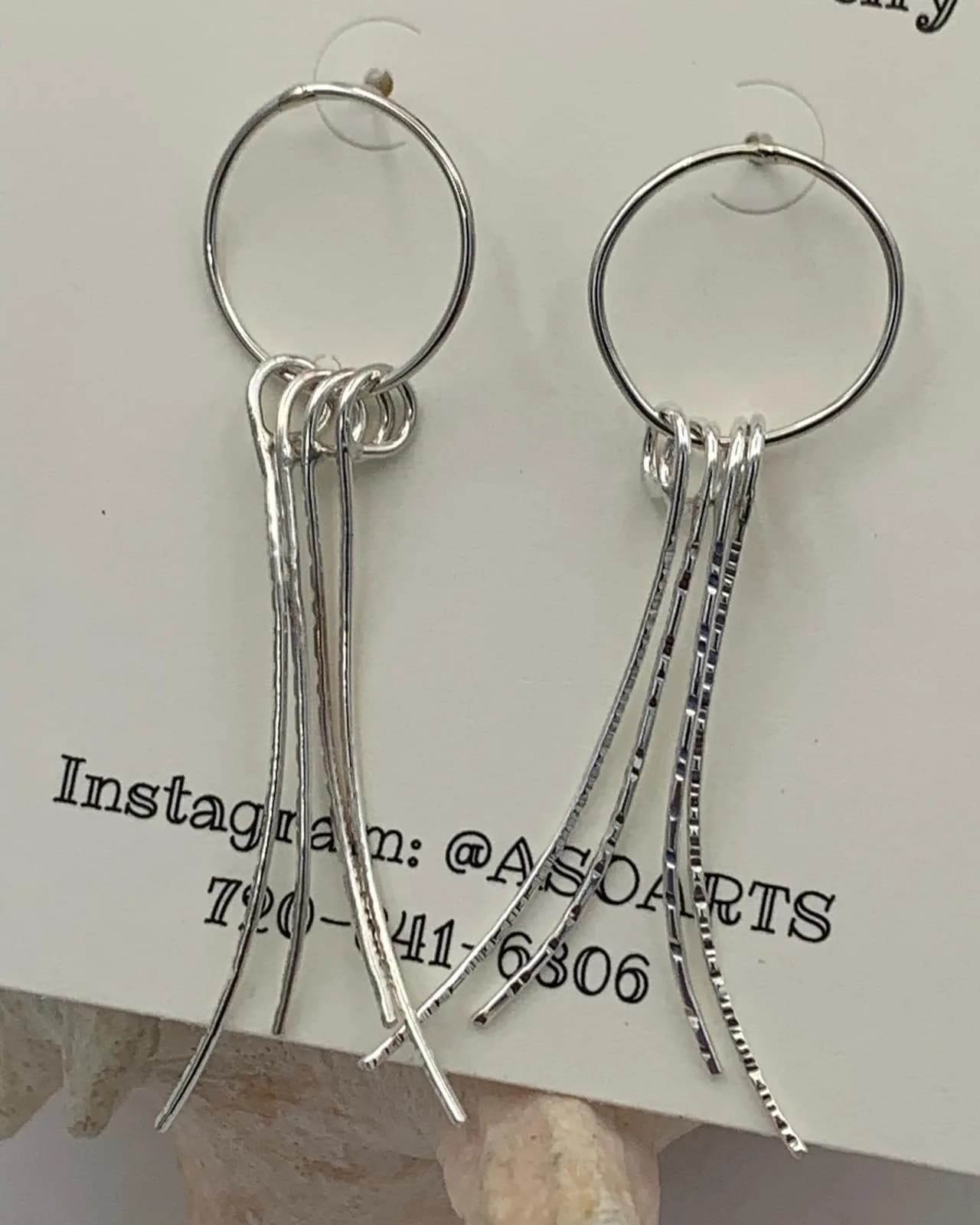 Sterling Silver Post earrings by Amy Okubo