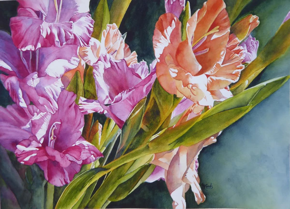 Featured artwork by Catharine Woods
