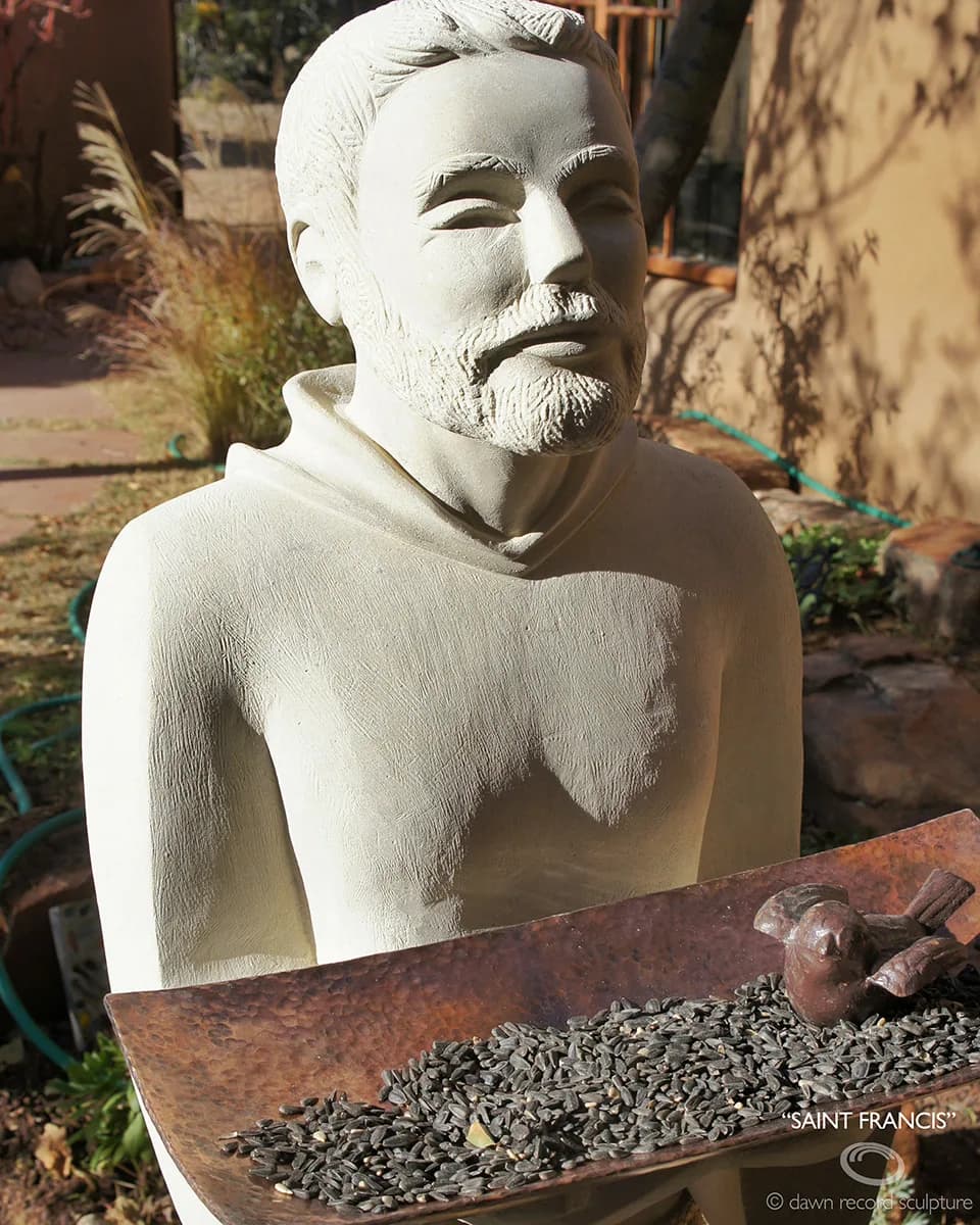 Saint Francis de Asisi, headshot by Dawn Record