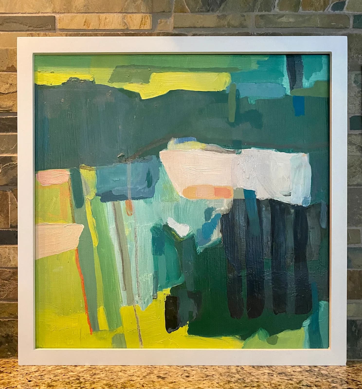 Spring Rain, oil on wood by Ginger Knowlton