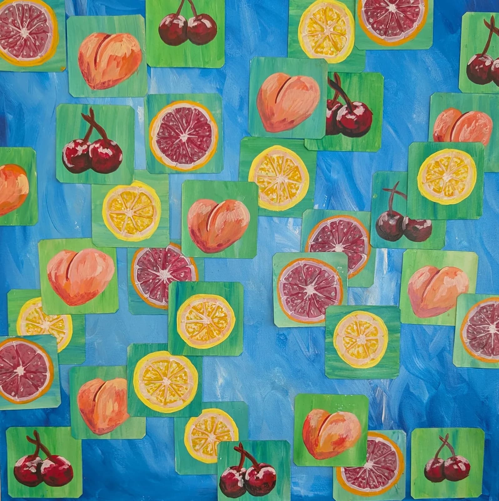 Print of Falling Fruits | Jake Snow Art by Jake Snow