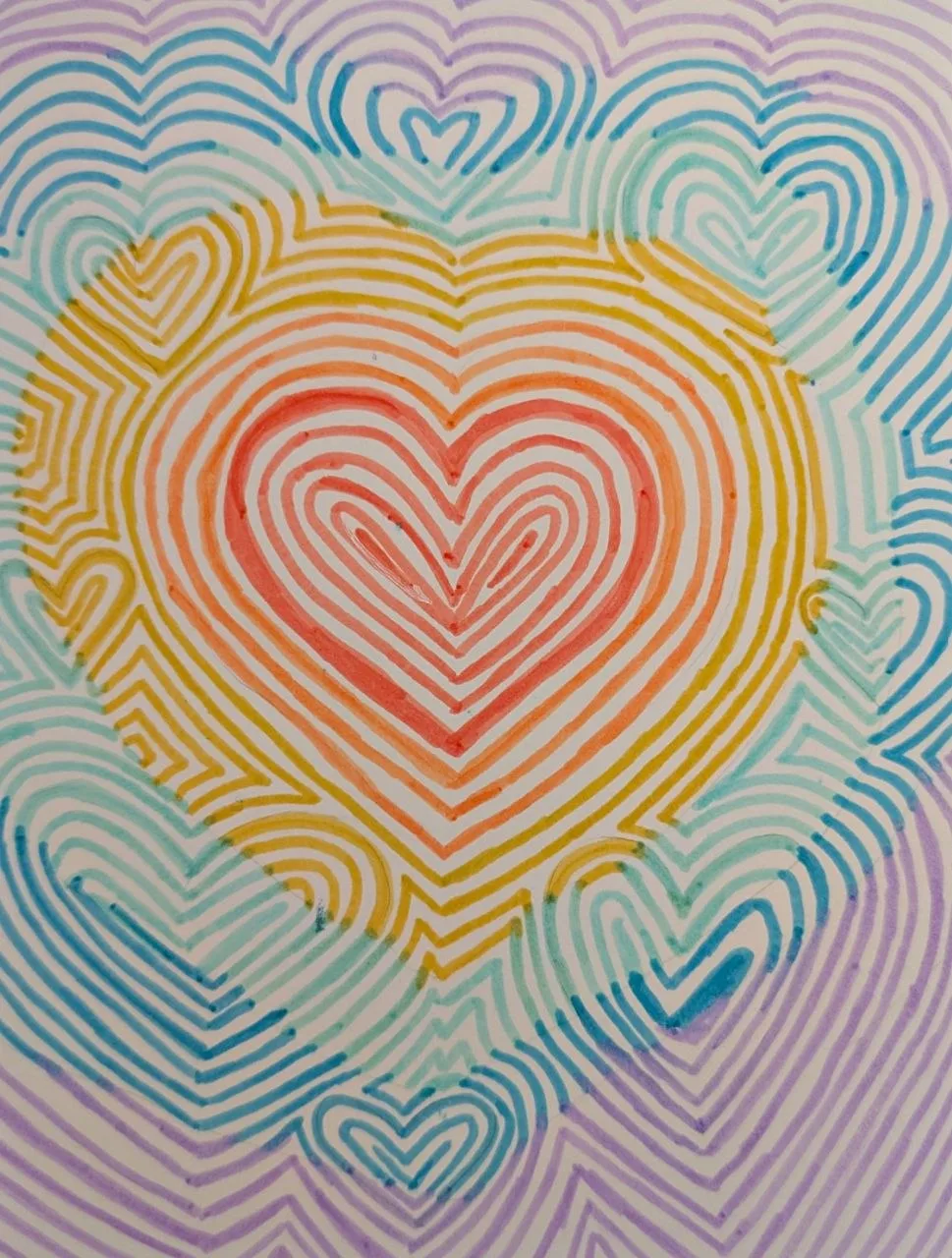 ZenTangle Pride! | " Marker Drawing Original | Jake Snow Art by Jake Snow