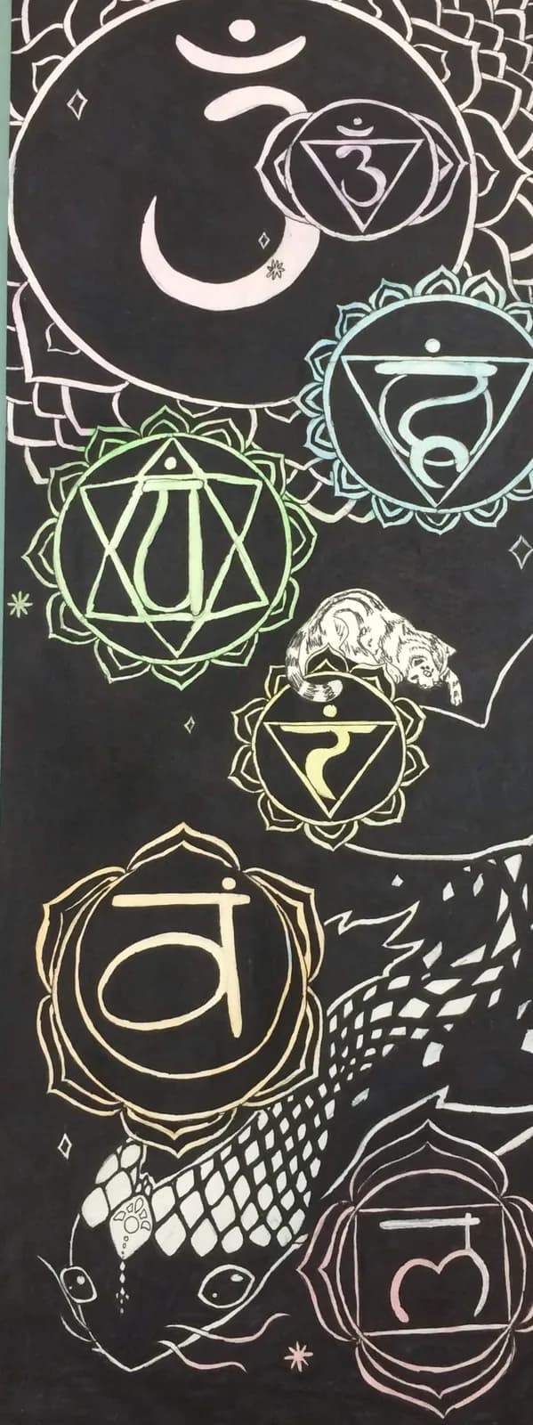 Chakras | " Ink Original | Jake Snow Art by Jake Snow