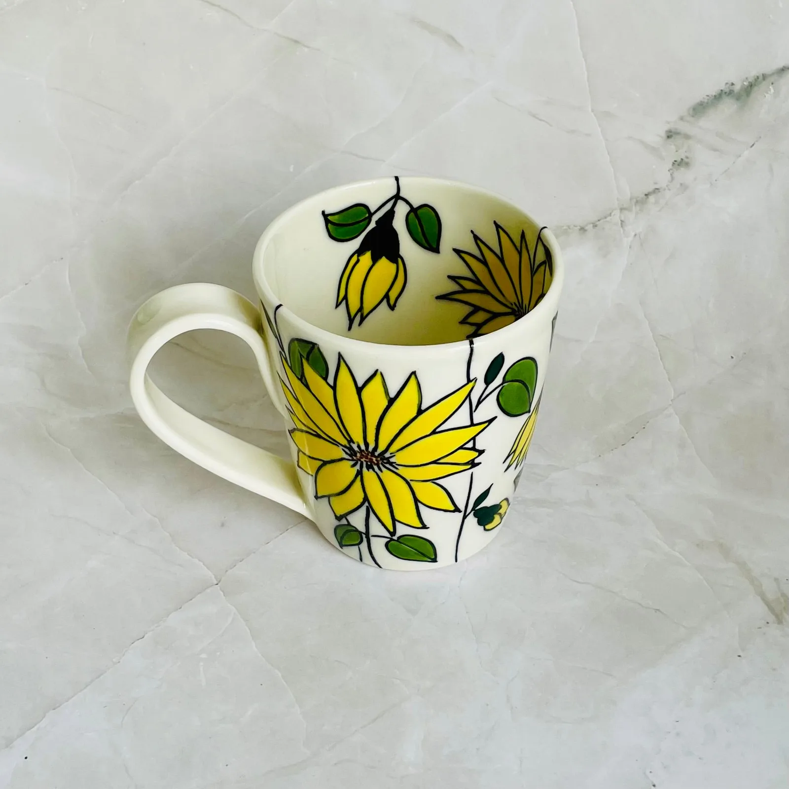 #17: Cup - Sunflower design by Juni Margrie