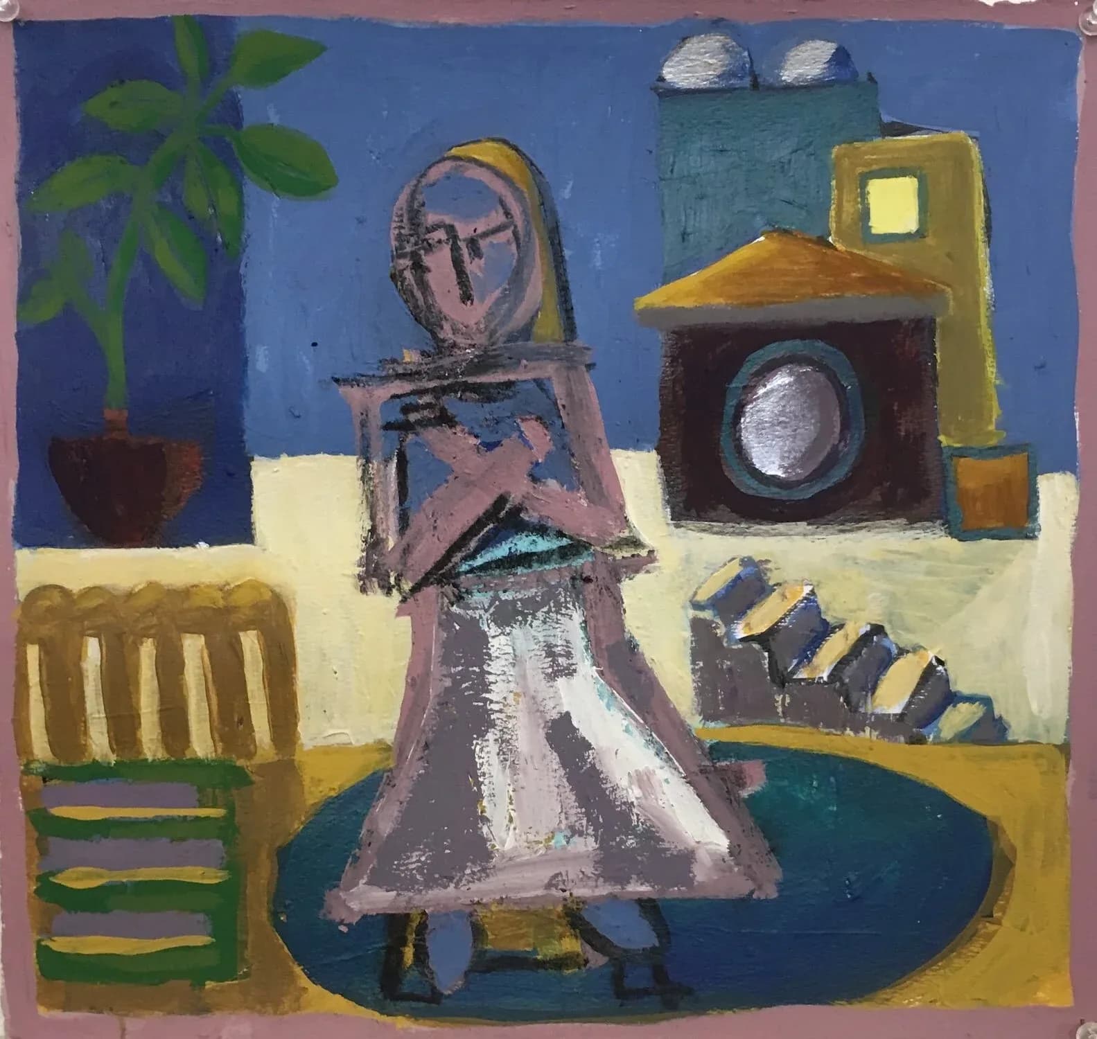 Woman with the White Skirt by Karen Breunig