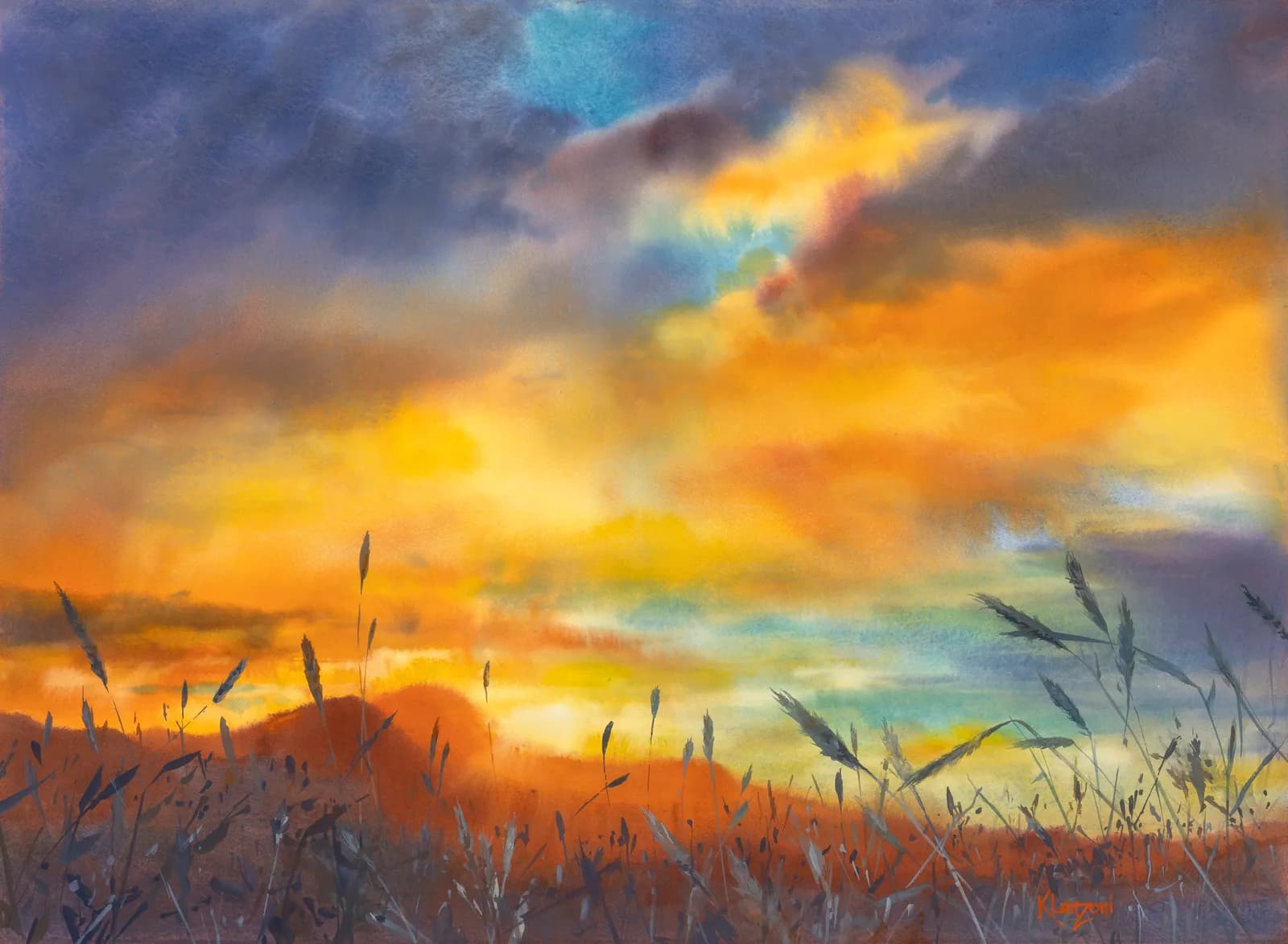Featured artwork by Kathleen Lanzoni