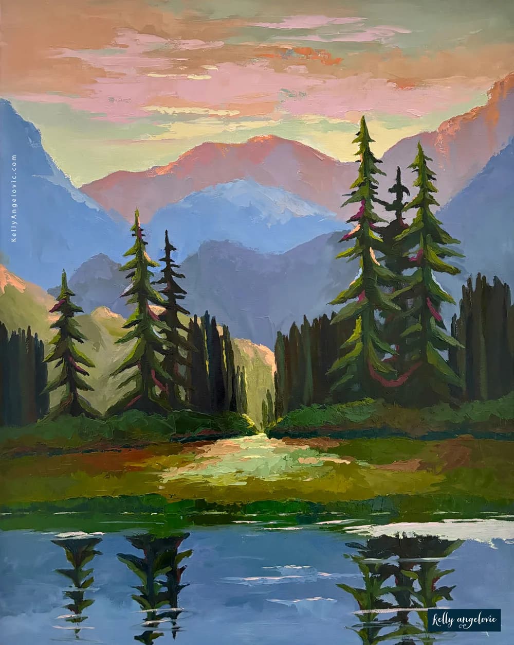 Alpenglow Drift by Kelly Angelovic