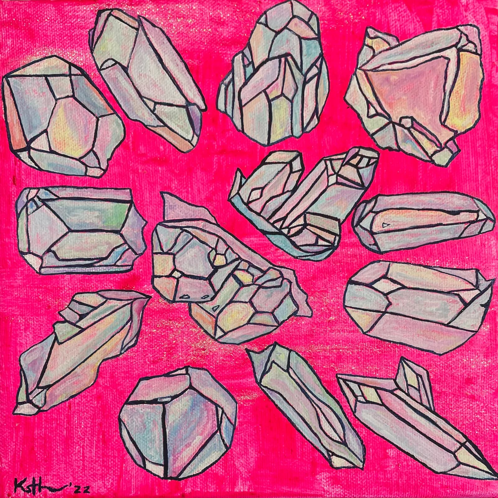 Map of the Moon Crystals by Khiri Lee