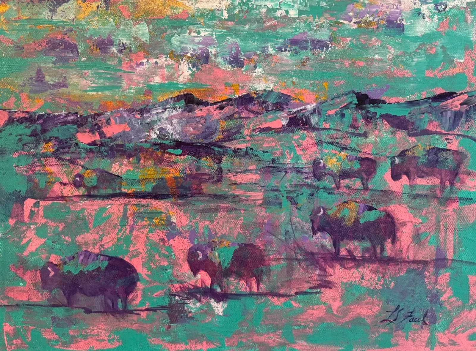 Featured artwork by Linda Faul