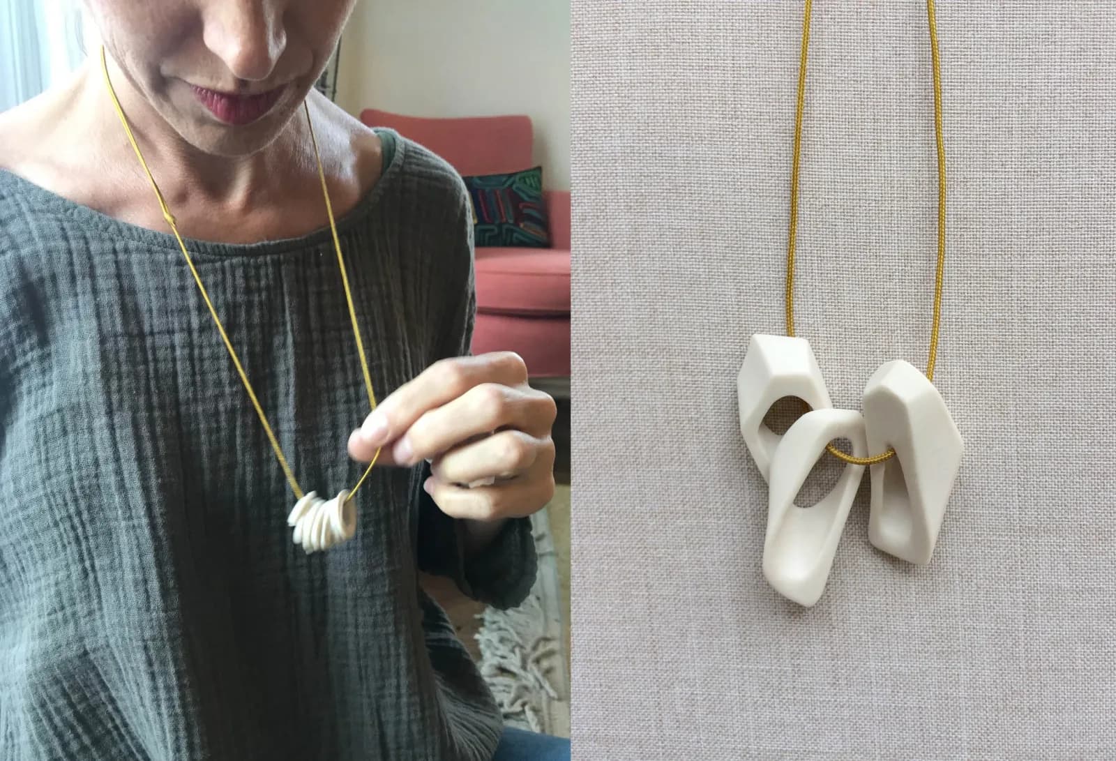 gallery necklace by Liz Quan