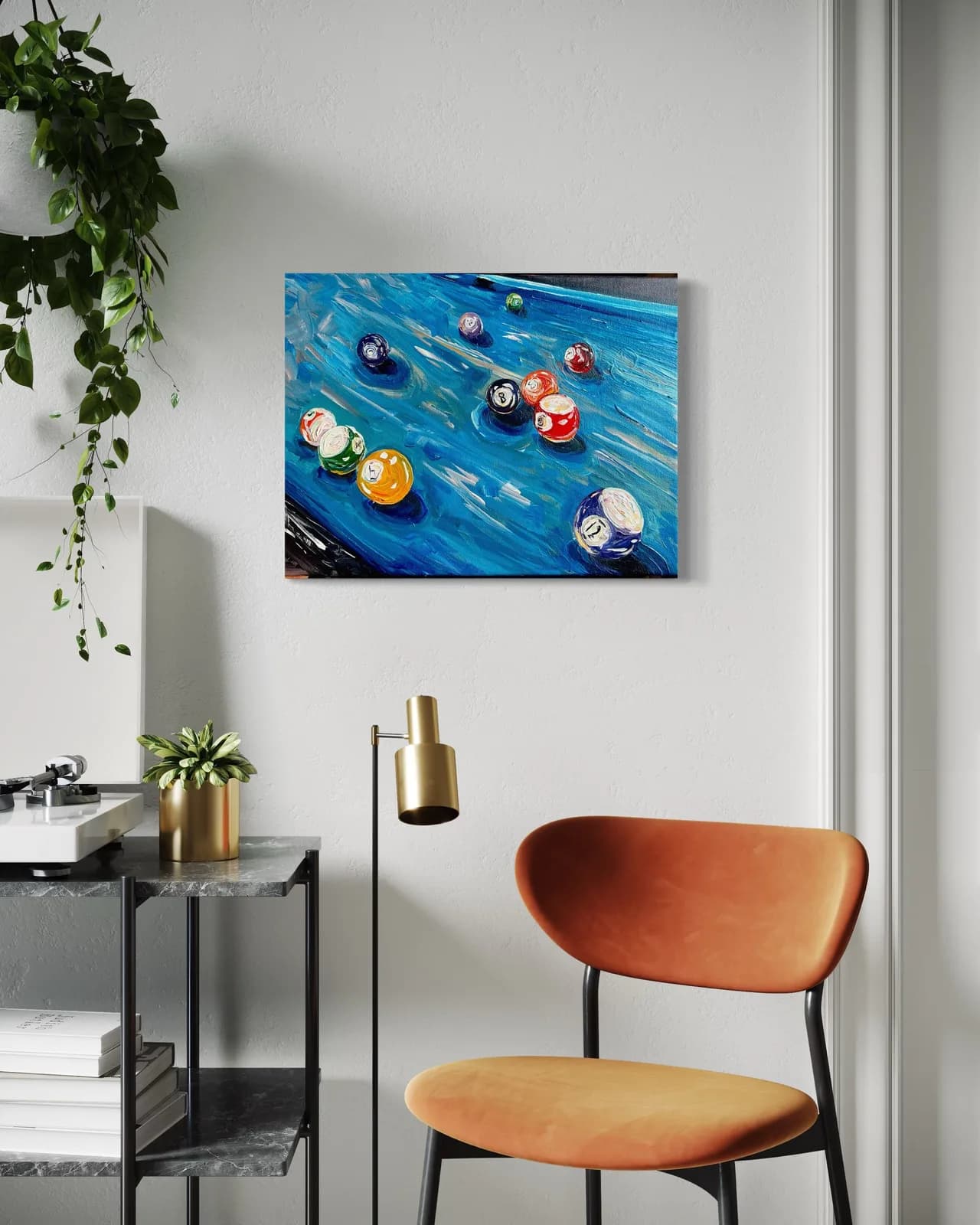 Pool Shark - Original Painting by Mariah Stotsky/ Mariah Sky Art