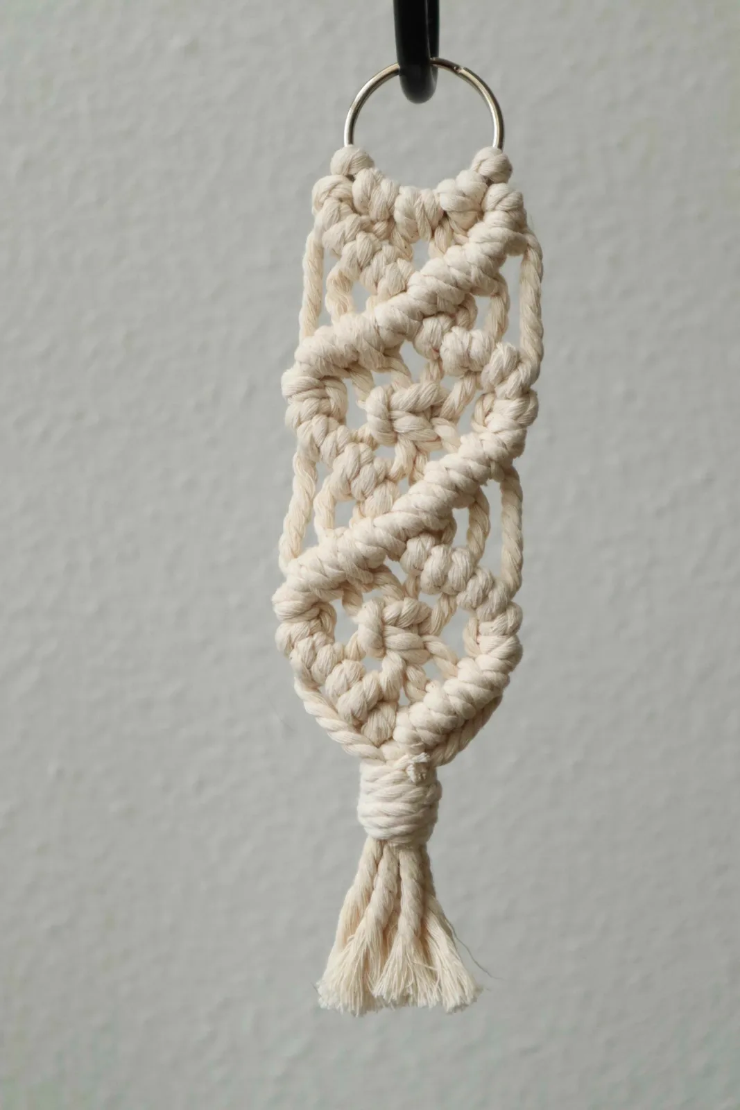 Diamond keychain, bag tassel by Sara Pike