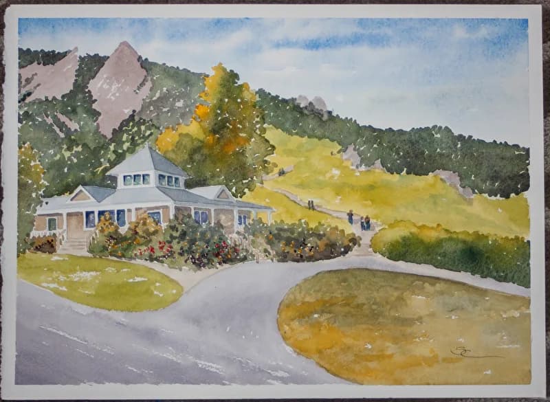 The Ranger Station by Sue Cable, Watercolor by Sue Cable