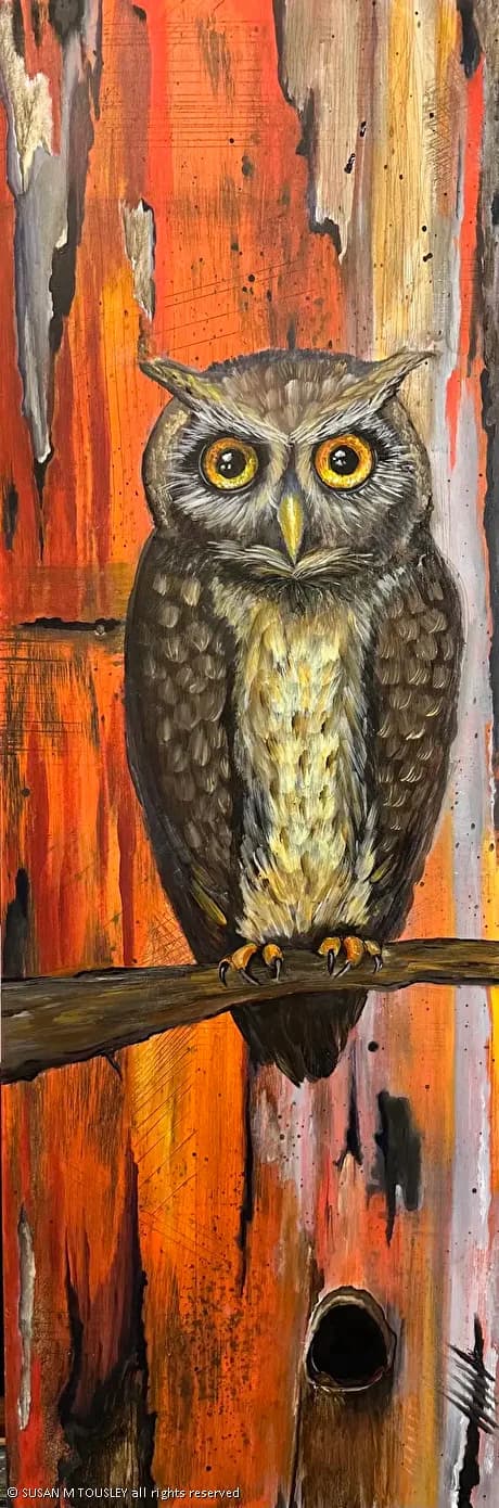 Mr. Wise by Susan Tousley, Acrylic by Susan Tousley