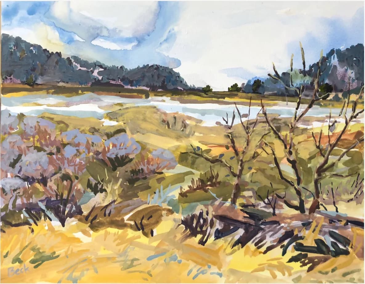 Winter in Eldorado Canyon by Theresa Beck
